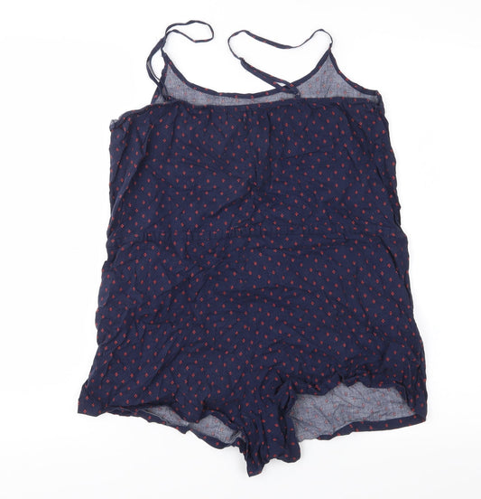 Aerie Womens Black Geometric Playsuit One-Piece Size M