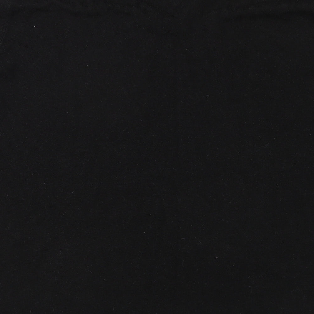 Brand and care label for Cedarwood State men’s black knit jumper, size XL