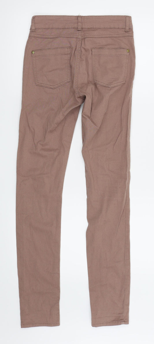 Denim and co Womens Pink Skinny Jeans Size 6 L28.5 in