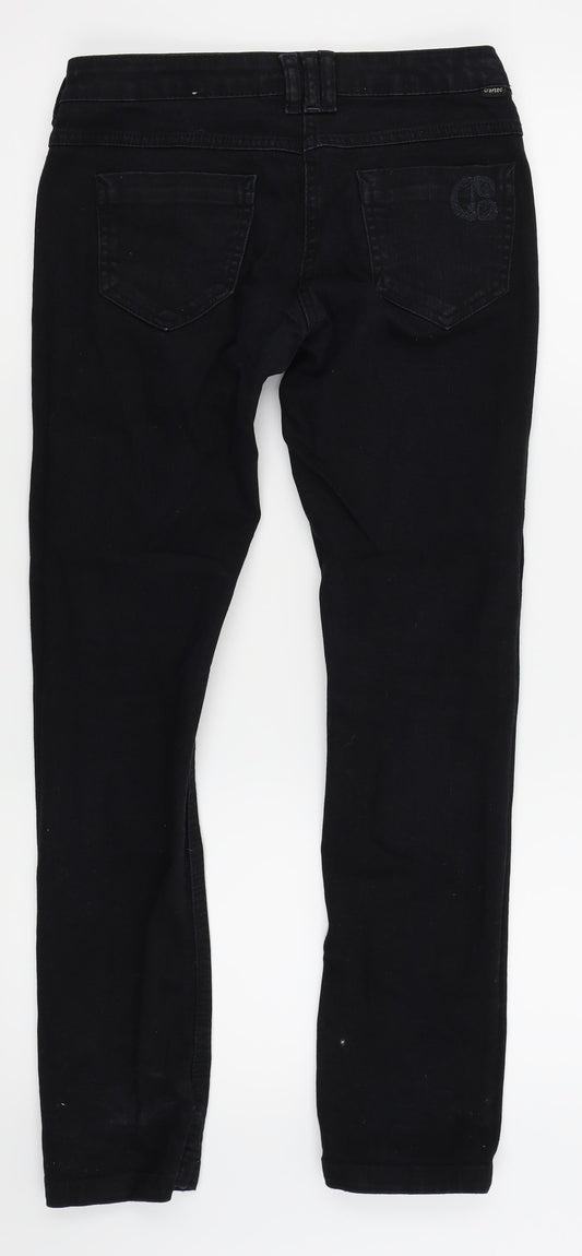 Crafted Womens Black Skinny Jeans Size 10 L27.5 in