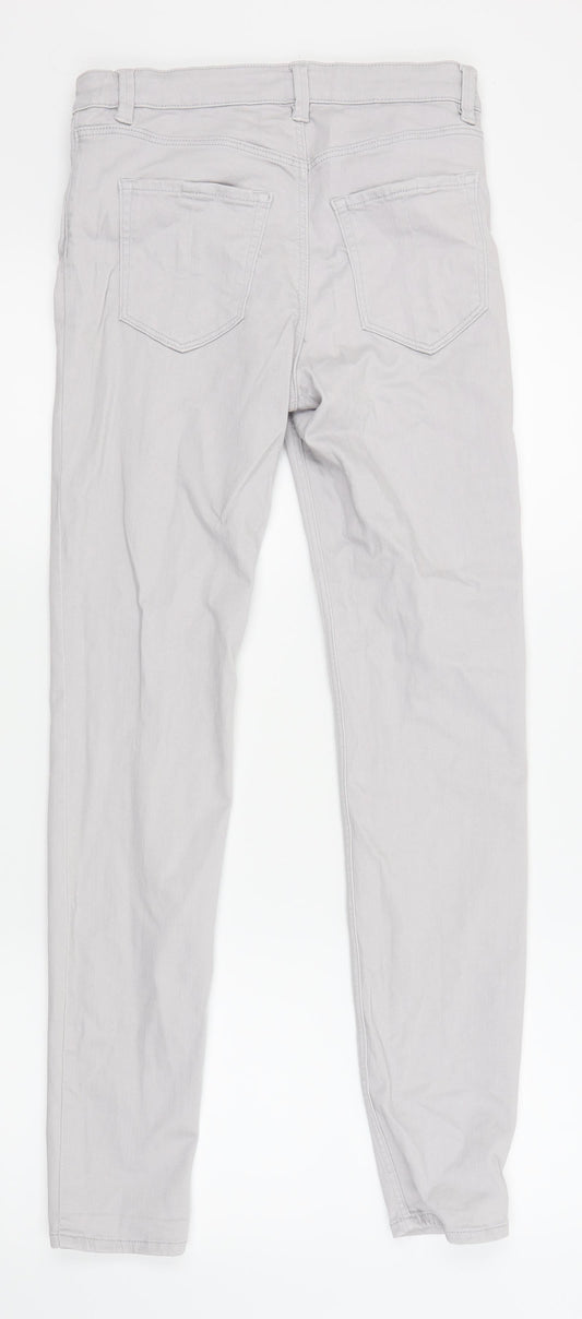 L.O.G.G Womens Grey Skinny Jeans Size 8 L27 in