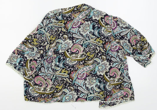 New Look Womens Multicoloured Cardigan Hoodie Size 8 - komono