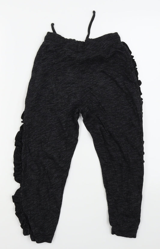 outfit kids Girls Black Jogger Trousers Size 9 Years