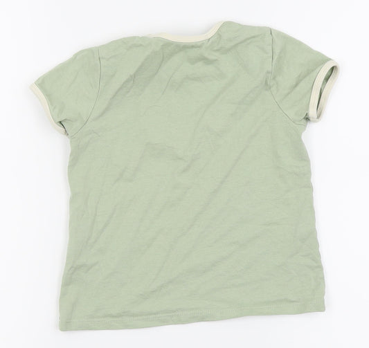 Asda George Girls Green Basic Polo Size 7-8 Years