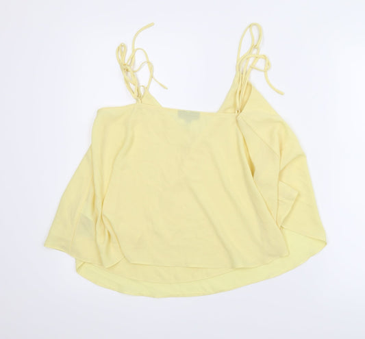 Topshop Womens Yellow Basic Blouse Size 8