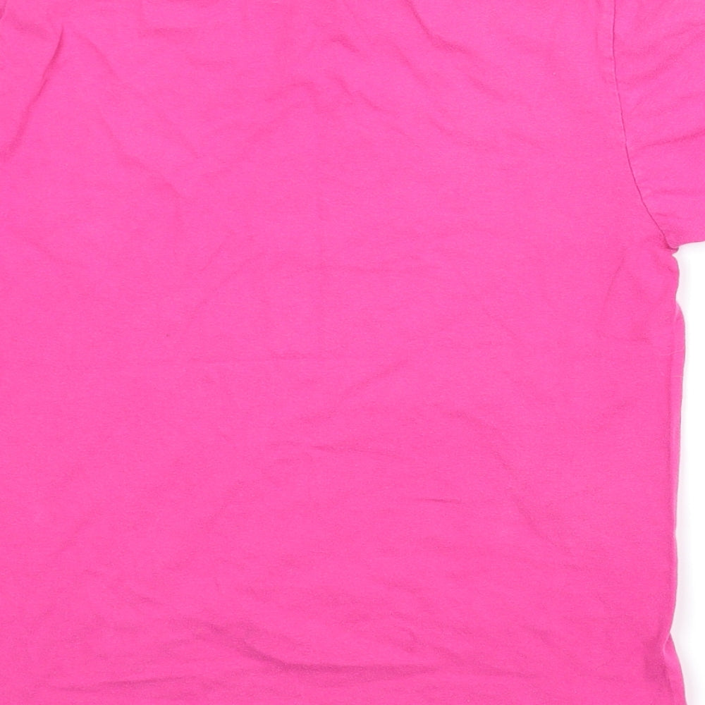 Gildan Girls Pink Basic T-Shirt Size 8-9 Years