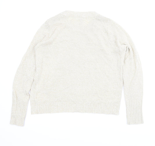 Divided Womens Beige Pullover Jumper Size M