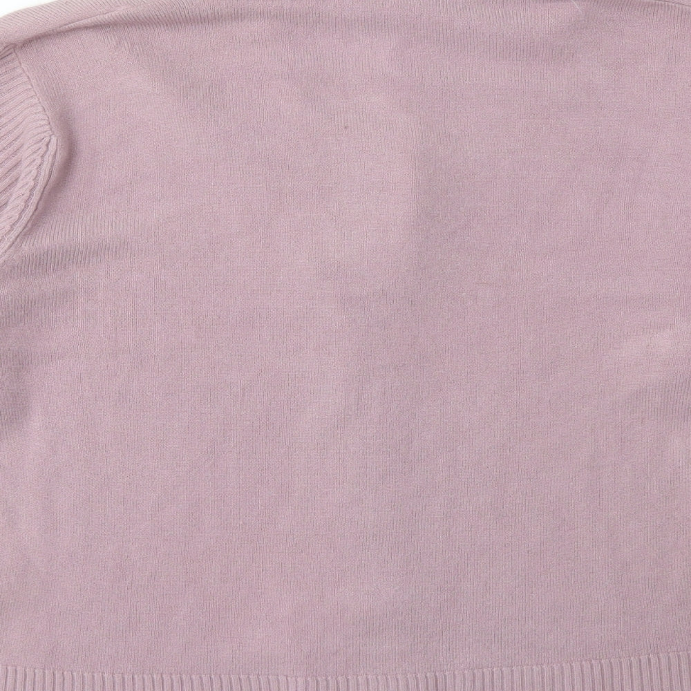 Ellie Louise Womens Purple Knit Cardigan Jumper Size XL
