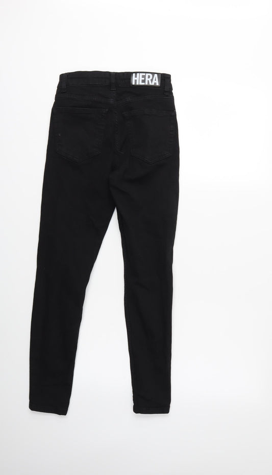 Hera Mens Black Denim Skinny Jeans Size 26 L25 in