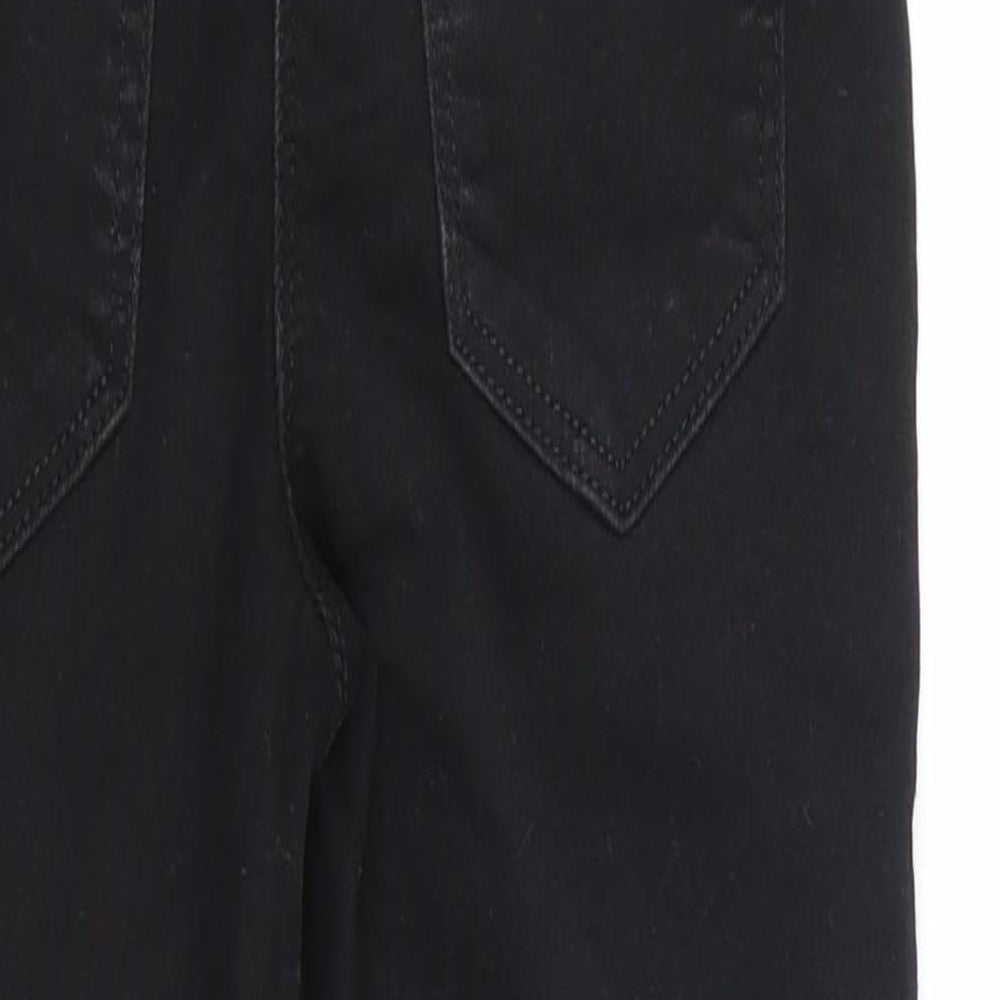 Brand and care label for Primark girls’ black denim skinny jeans, size 10, years