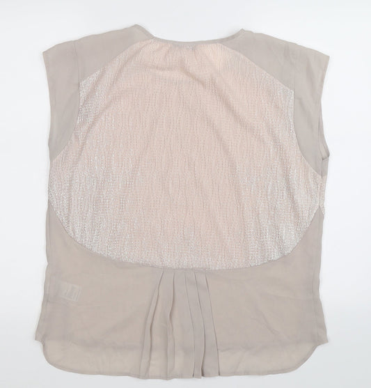 Oasis Womens Beige Basic Tank Size M