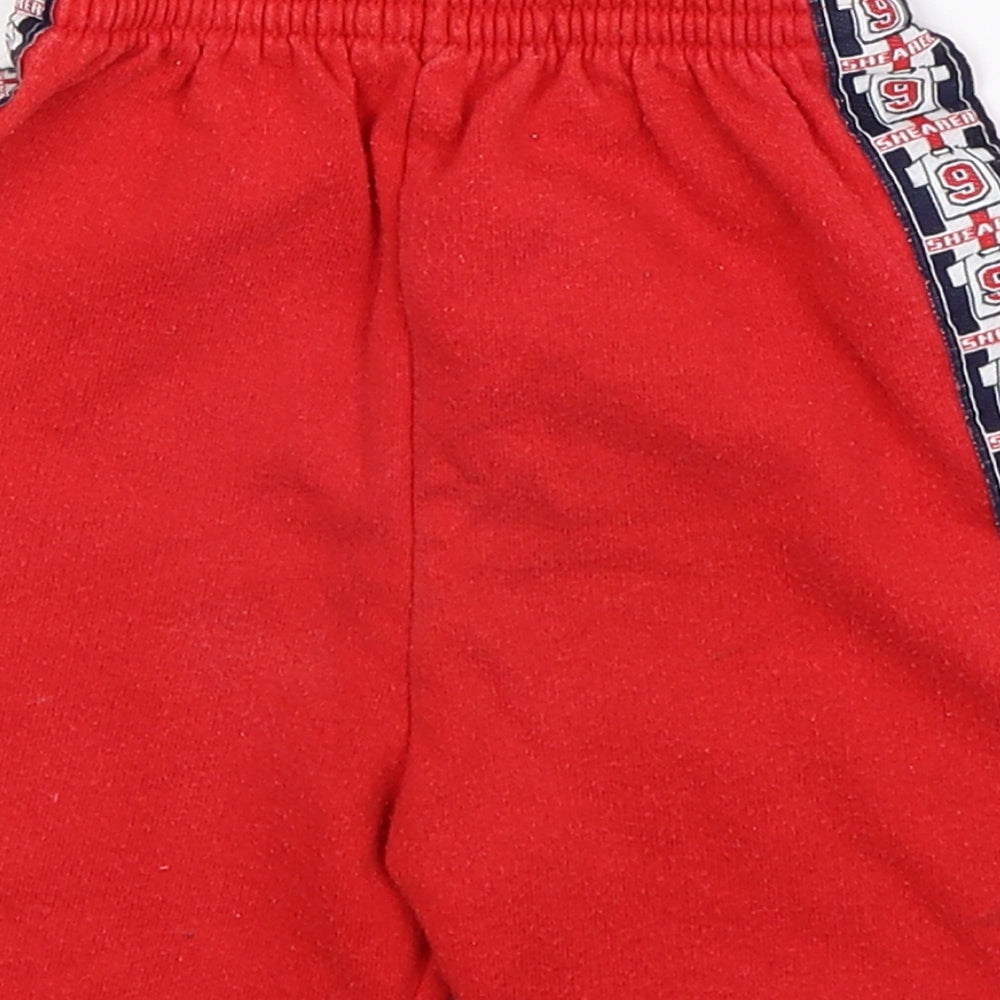 Brand and care label for Shearer Baby Red Cropped Trousers, size 18-24, Months - Shorts