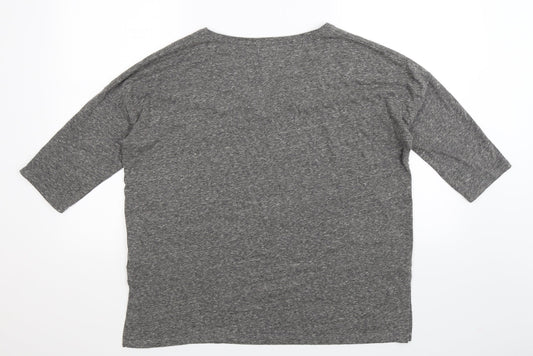 New Look Womens Grey Basic T-Shirt Size S - Oversized