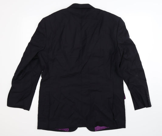 Racing Green Mens Blue   Jacket Suit Jacket Size 40