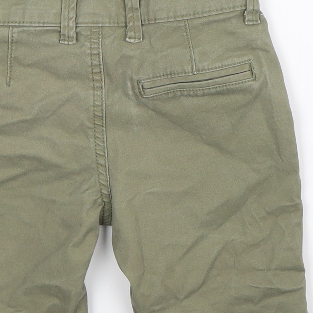 Denim Co Boys Green Chino Trousers Size 4-5 Years