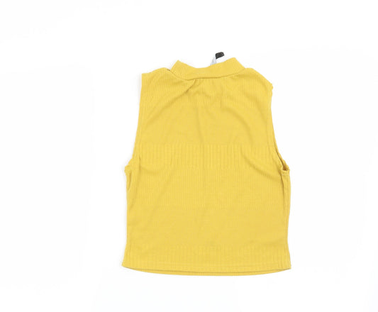 New Look Womens Yellow Basic Blouse Size 10