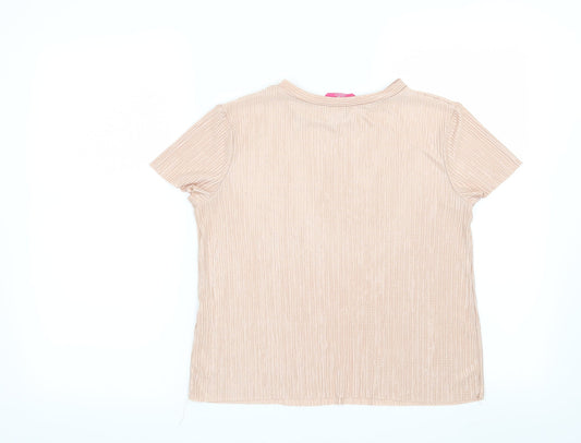 Young Dimension Girls Pink Basic Blouse Size 12-13 Years