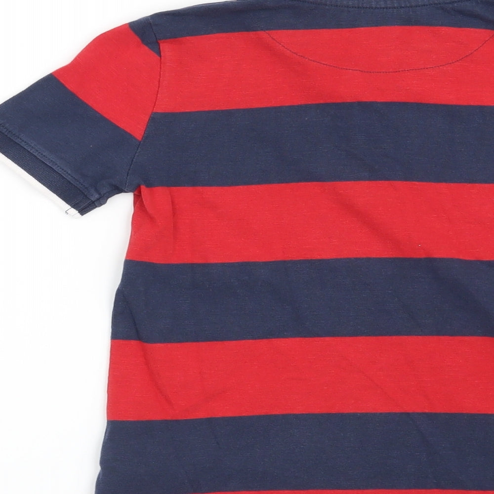 Cherokee Boys Red Striped Basic Polo Size 7-8 Years