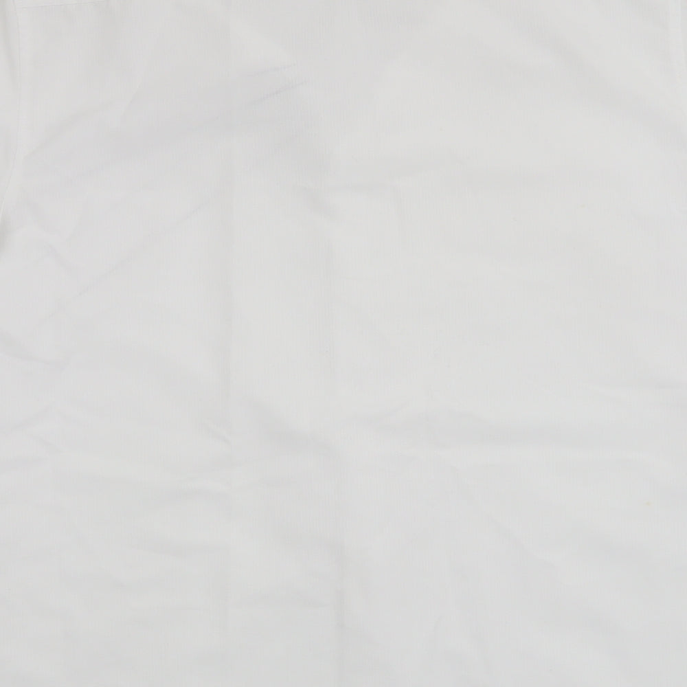 Etcetera Mens White Button-Up Size M