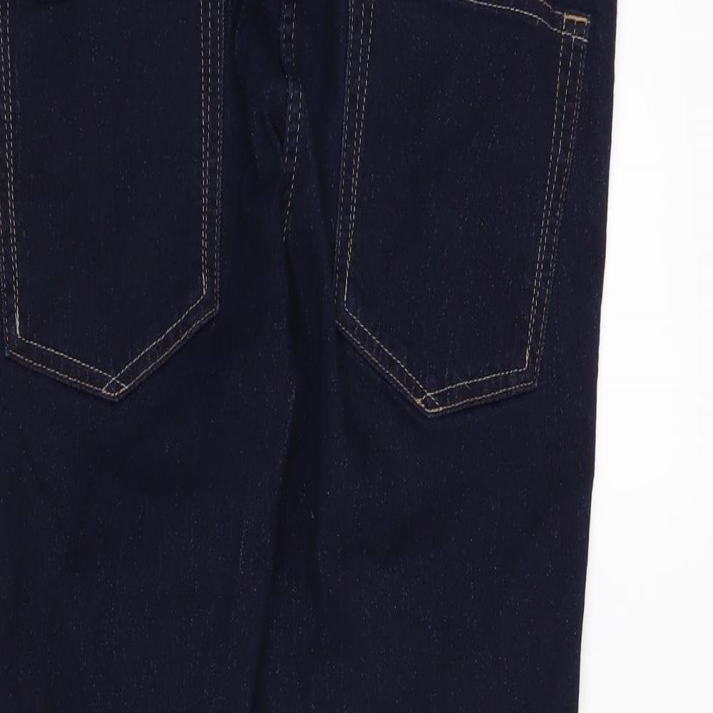 Brand and care label for Next women’s blue skinny jeans, size UK 10, 27-inch leg