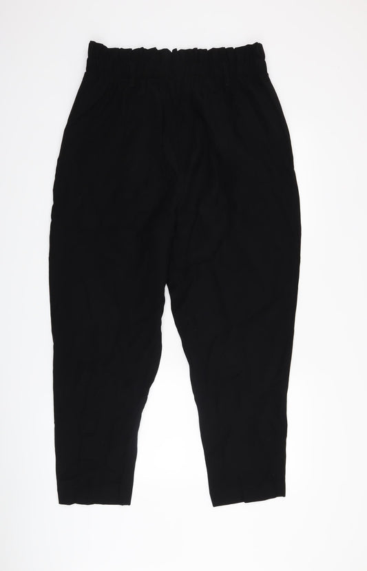 New Look Womens Black Trousers Size 14 L25 in
