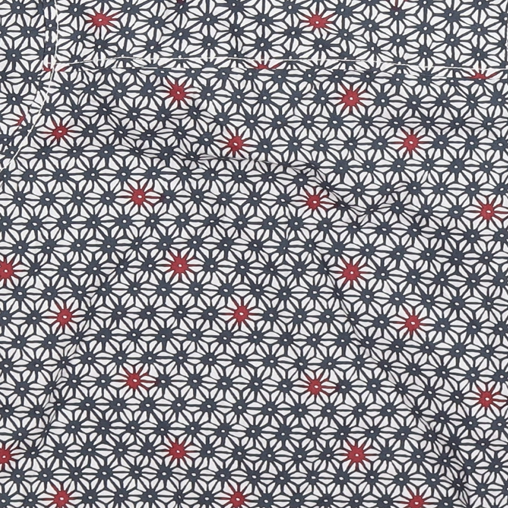 NEXT Boys Blue Geometric Basic Button-Up Size 4 Years