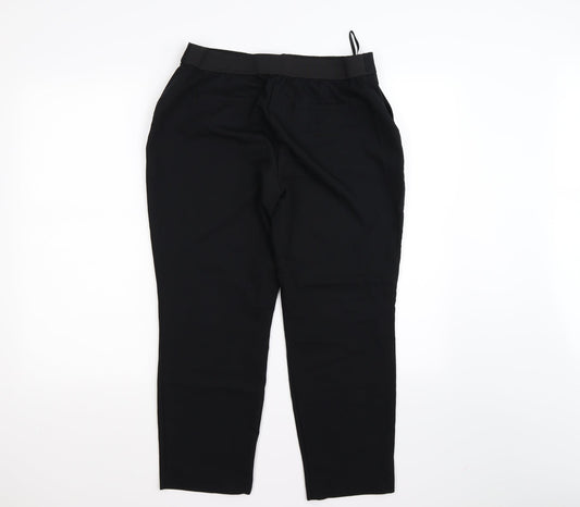 preorn Womens Black Trousers Size 12 L23 in