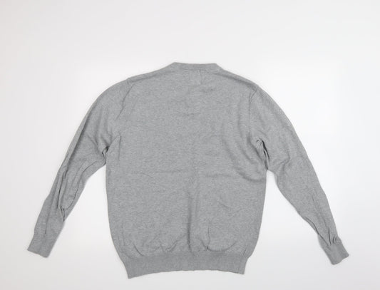 George Mens Grey Pullover Jumper Size M