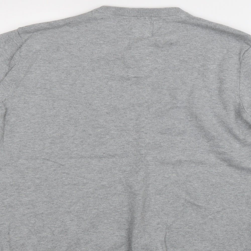 George Mens Grey Pullover Jumper Size M