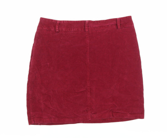 Preworn Womens Purple A-Line Skirt Size 12