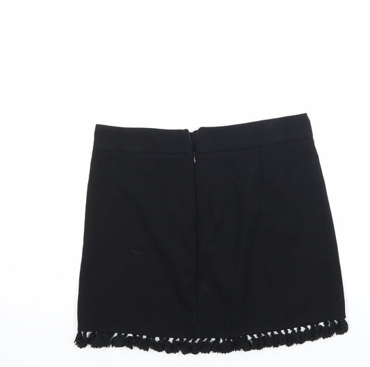 Preworn Womens Black A-Line Skirt