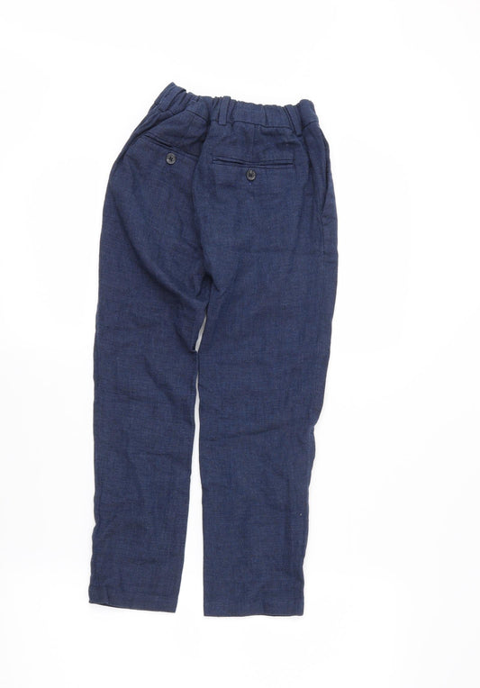 Back view of H&M boys’ blue dress pants trousers, size 9, years
