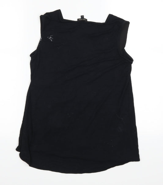 River Island Womens Black Basic Tank Size 8