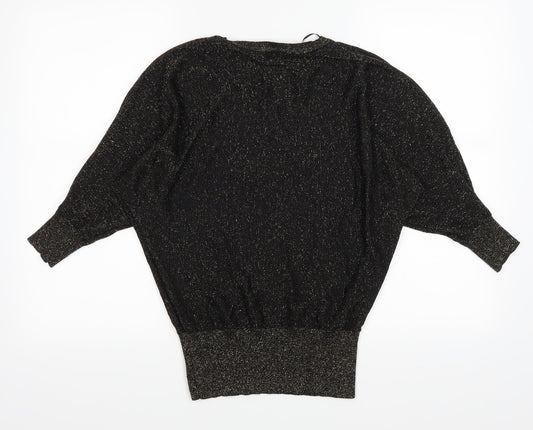Peacocks Womens Black Pullover Jumper Size S
