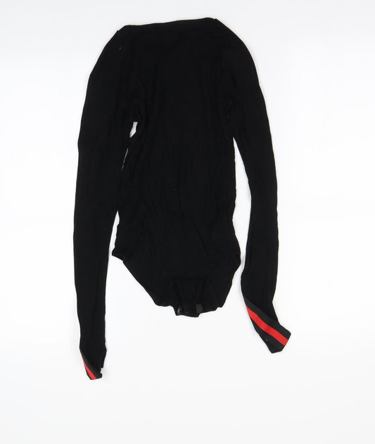 Select Womens Black Bodysuit One-Piece Size 8