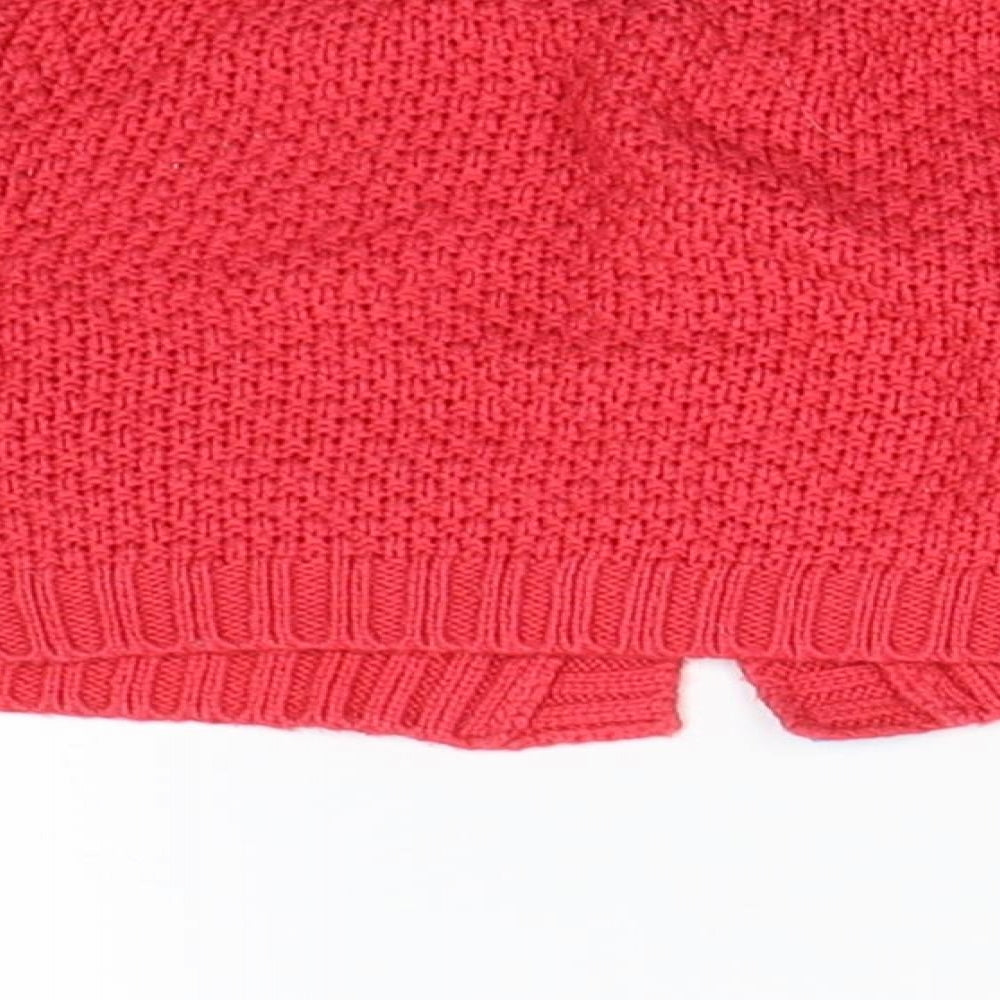 Brand and care label for George girls’ pink cardigan jumper, size 3-6, months - minnie mouse