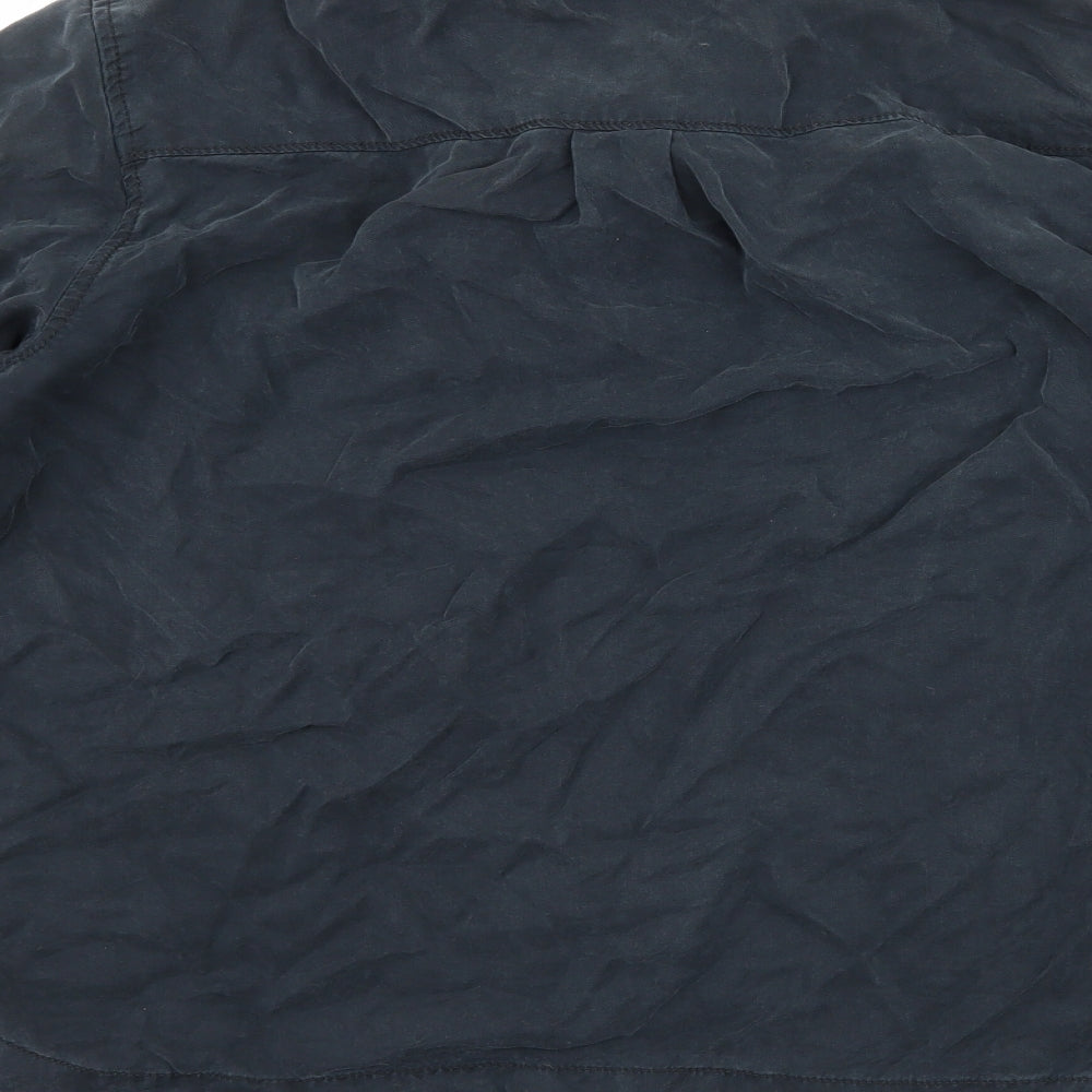 Gap Womens Black Basic Button-Up Size L