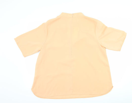 Boohoo Womens Pink Basic Blouse Size 18