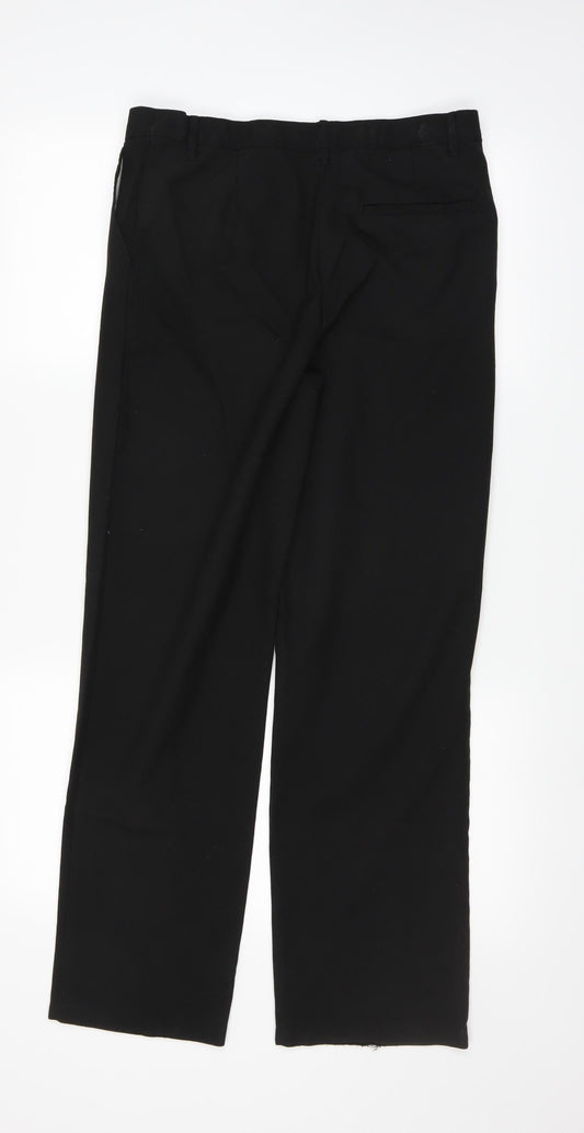 Marks and Spencer Girls Black Chino Trousers Size 14-15 Years