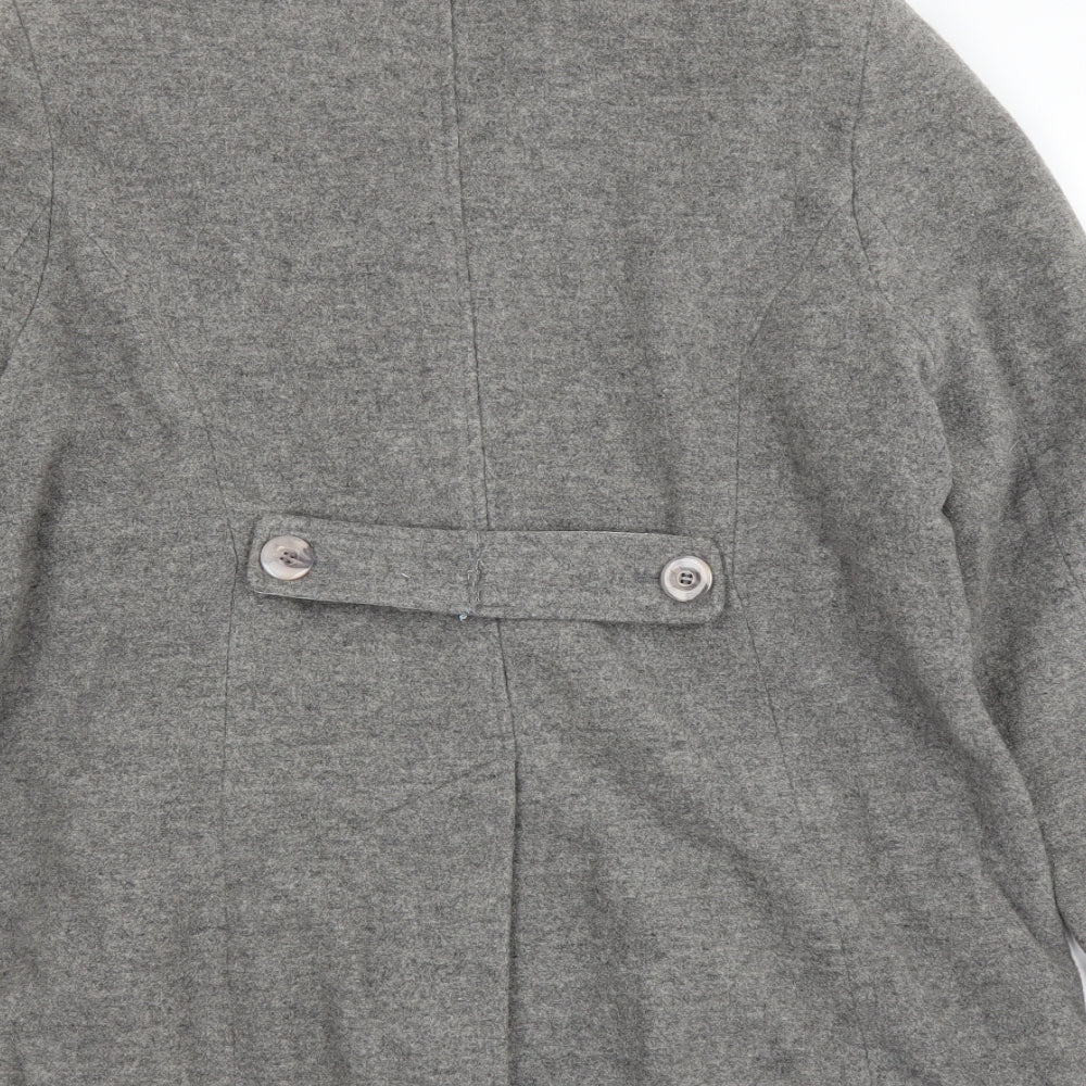 Brand and care label for Bonmarché women’s grey jacket, size UK 14