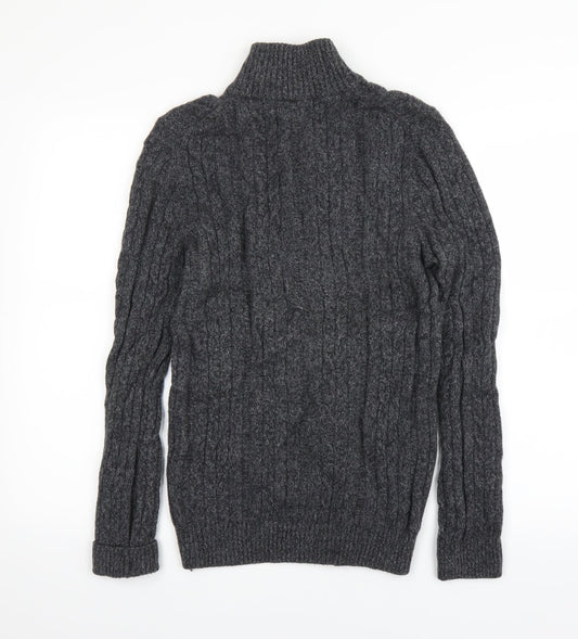 Collezione Womens Grey Pullover Jumper Size S