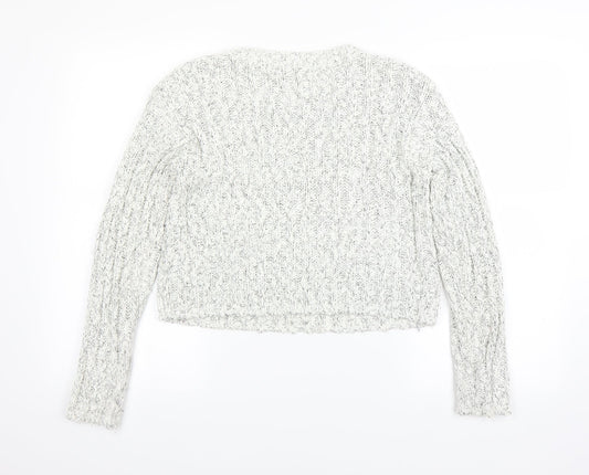 Jeffery rogers Womens White Pullover Jumper Size M