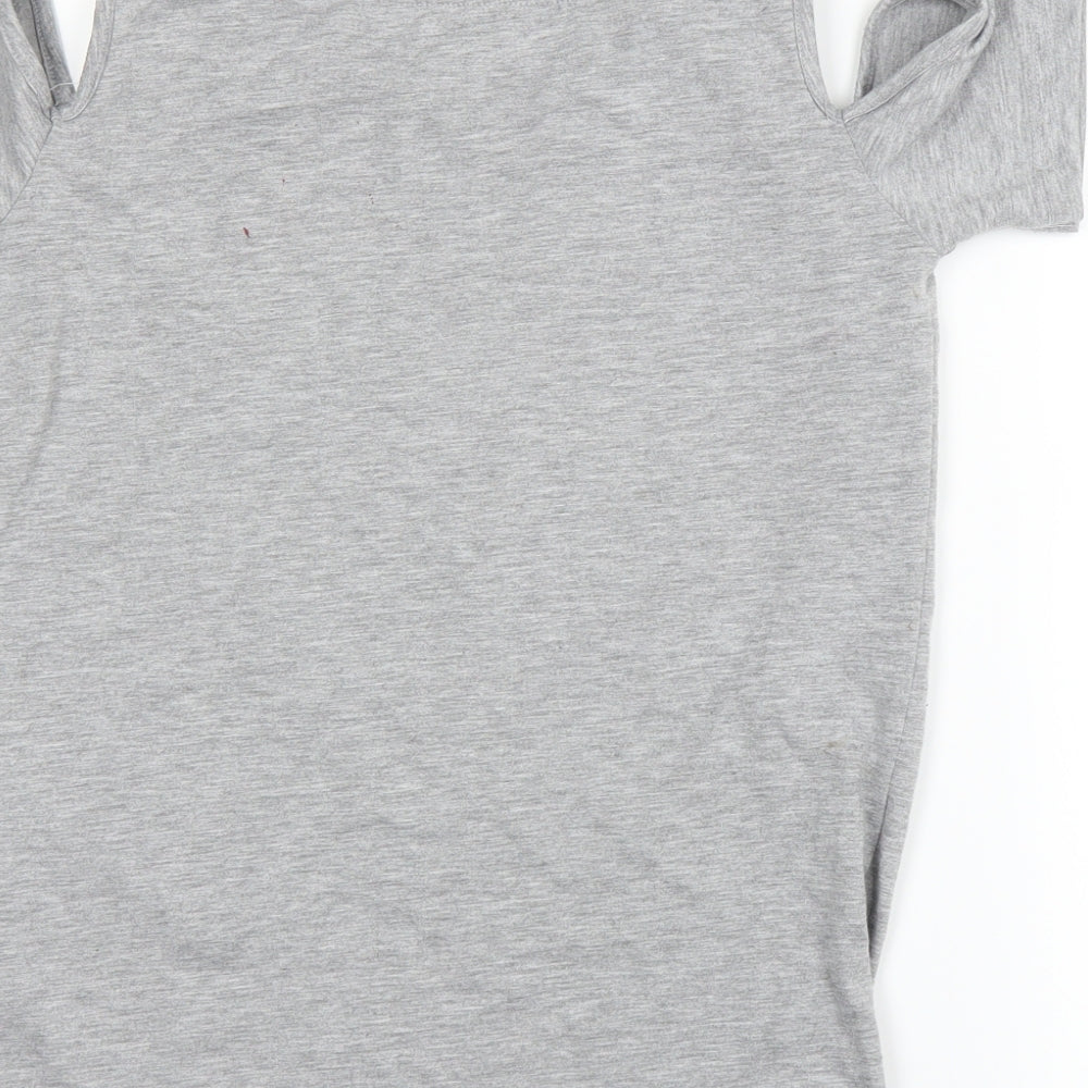 Primark Girls Grey Basic T-Shirt Size 10-11 Years