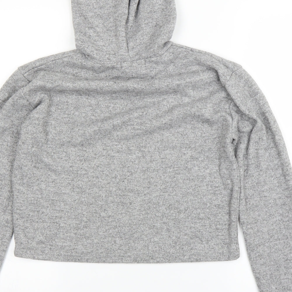 Brand and care label for Primark women’s grey pullover hoodie, size UK 6