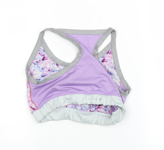 soulux Girls Purple Cropped Tank Size 12-13 Years