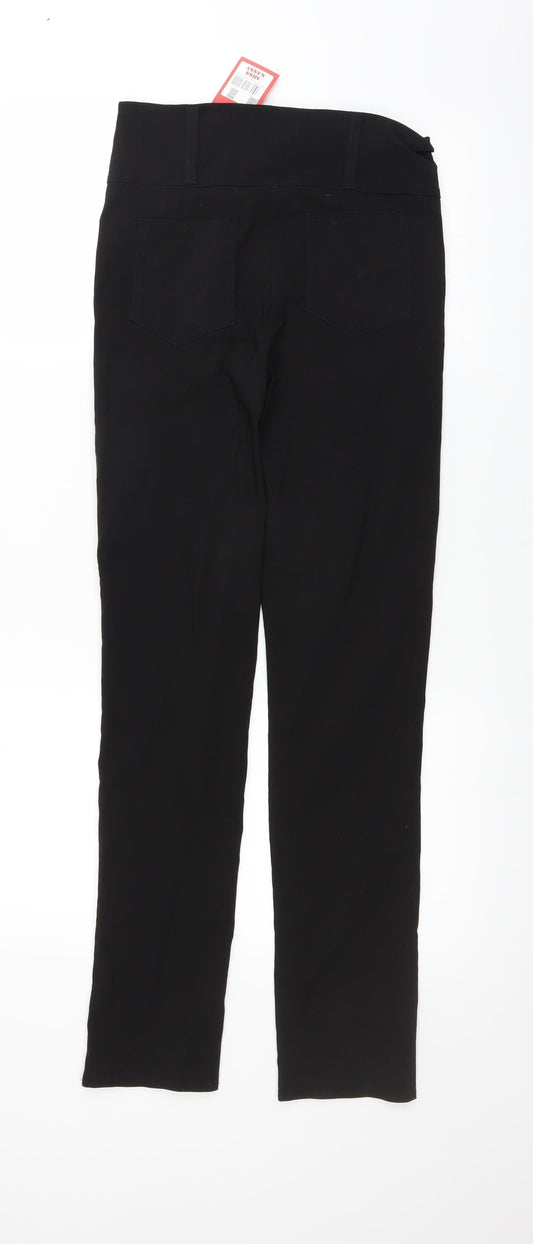 Miss Saigon Womens Black Trousers Size 8 L29 in