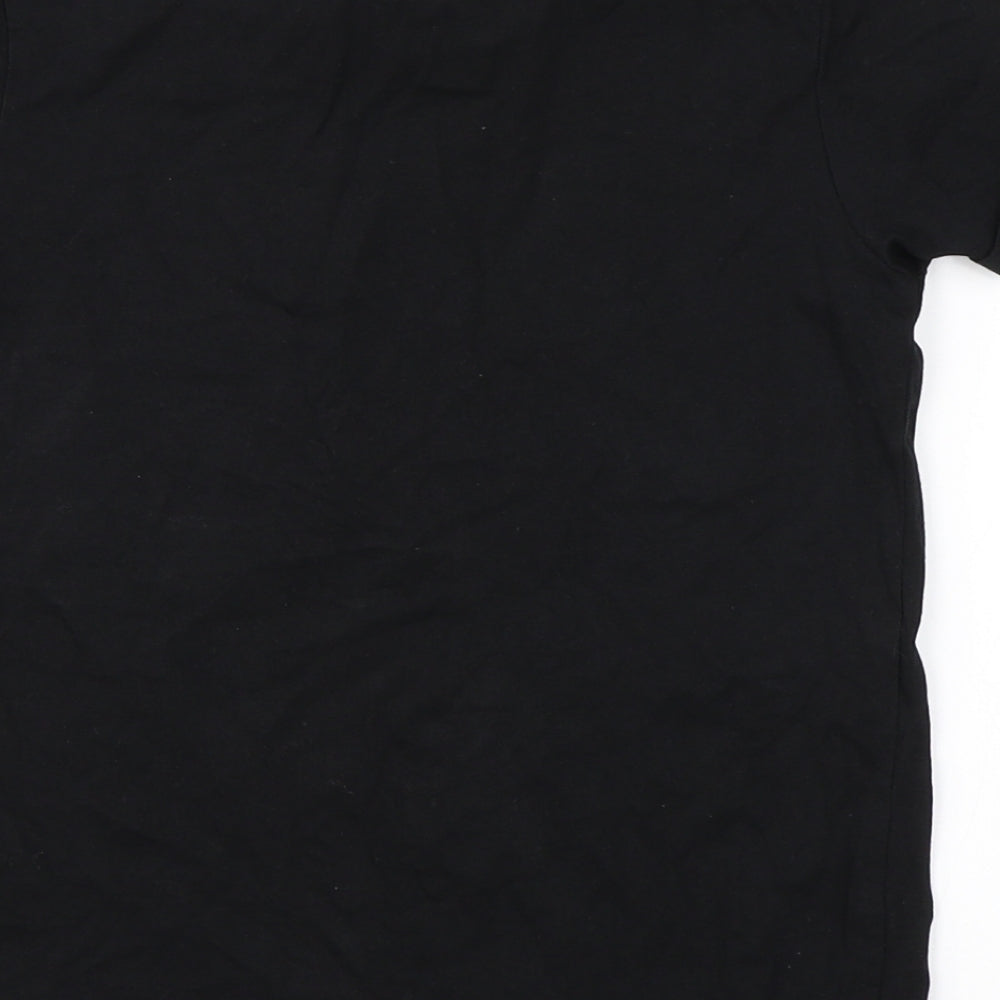 George Boys Black Basic T-Shirt Size 7-8 Years