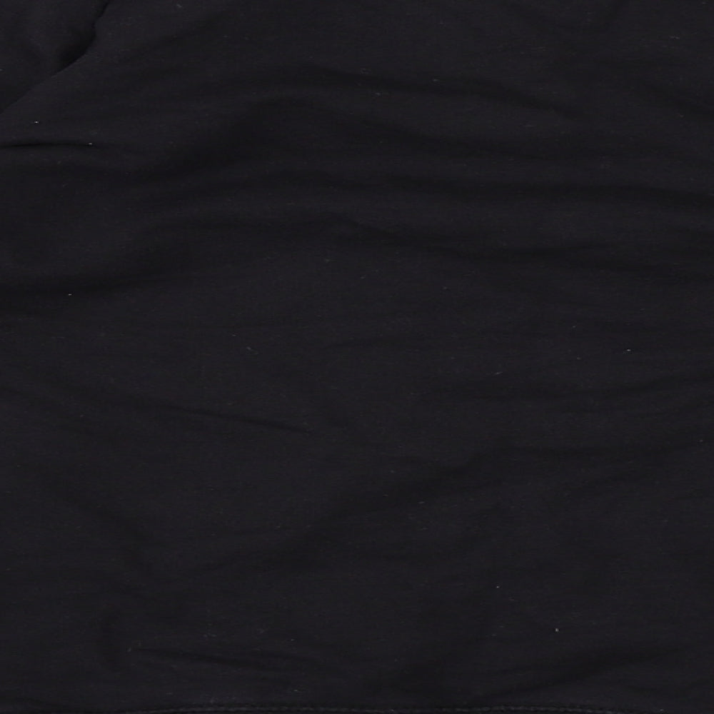 Brand and care label for Pepe Jeans men’s black pullover sweatshirt, size S