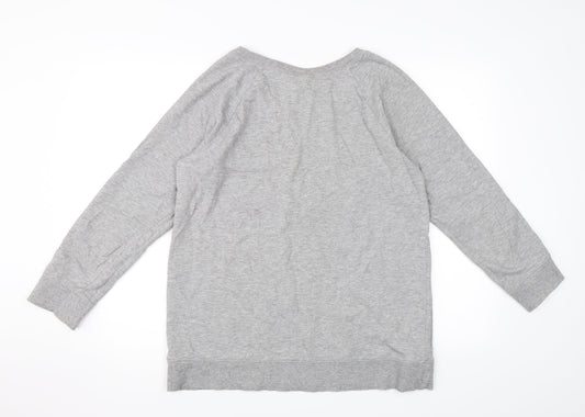 H&M Womens Grey Pullover Sweatshirt Size M