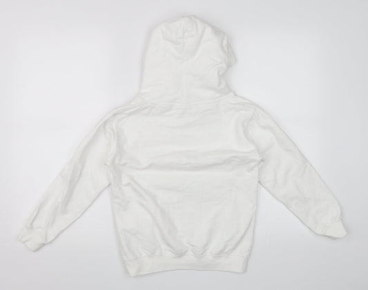 Just Hoods Girls White Pullover Hoodie Size 7-8 Years - Charli D'Amilio